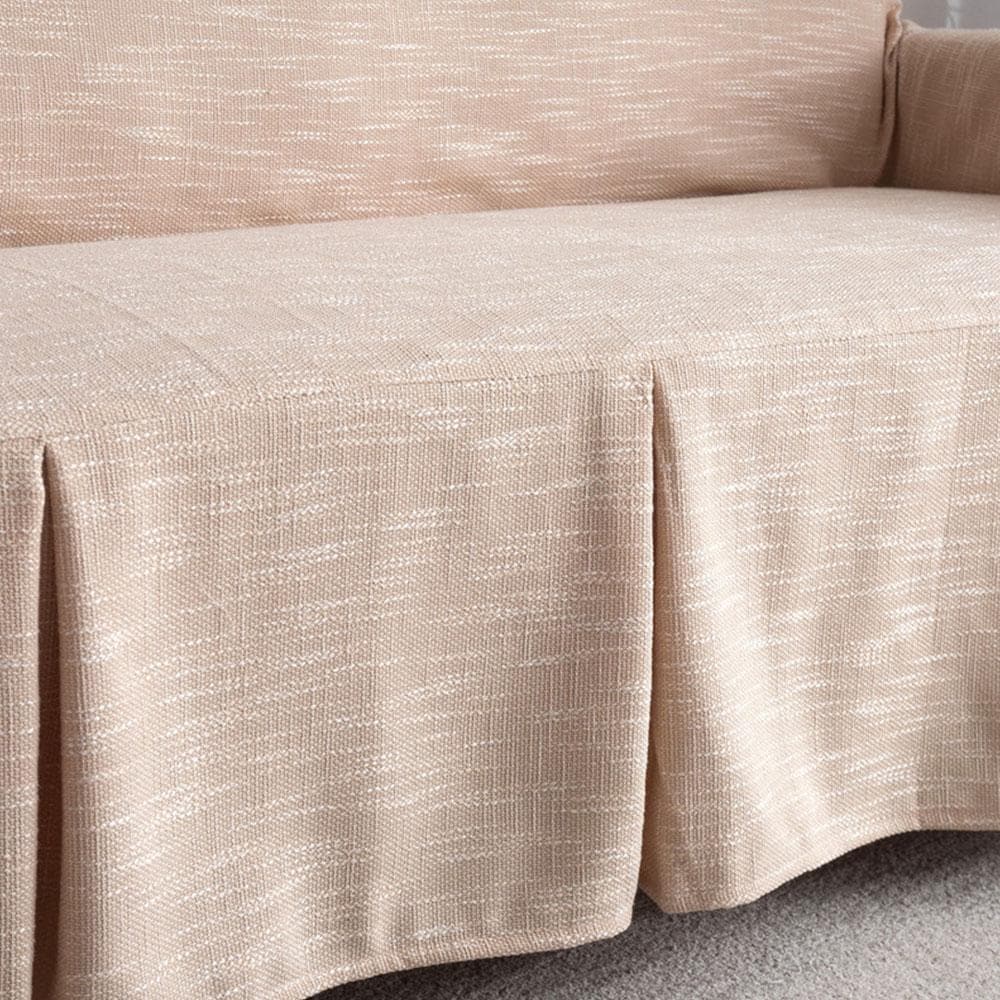 Beige Linen Cover for a sofa 2 Beige Linen Cover for a sofa - Image 2