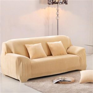 Beige Velvet Cover for a sofa