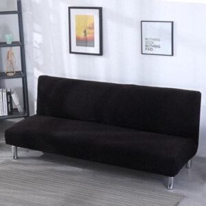 Black Jacquard Cover for a futon sofa bed