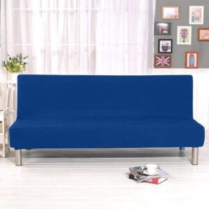 Blue Cover for a futon sofa bed
