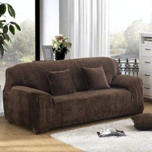 Brown Velvet Cover for a sofa