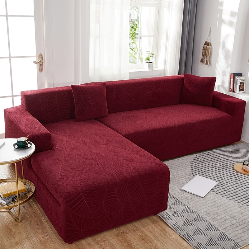 Burgundy Waterproof Cover for a L-shaped sectional sofa 1 Burgundy Waterproof Cover for a L-shaped sectional sofa