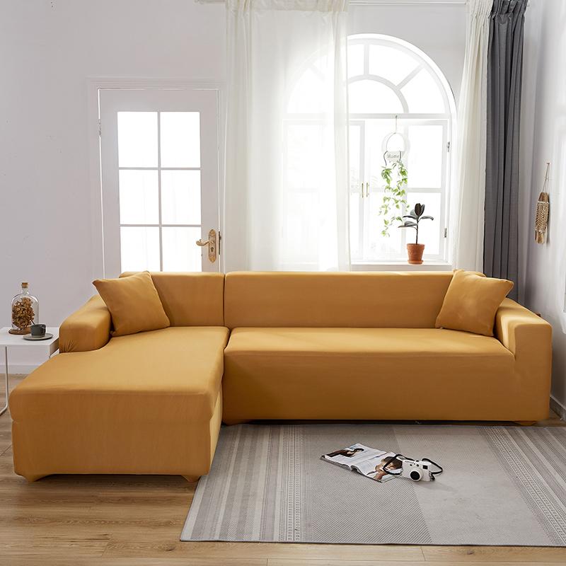 Camel Cover for a L-shaped sectional sofa 2 Camel Cover for a L-shaped sectional sofa - Image 2