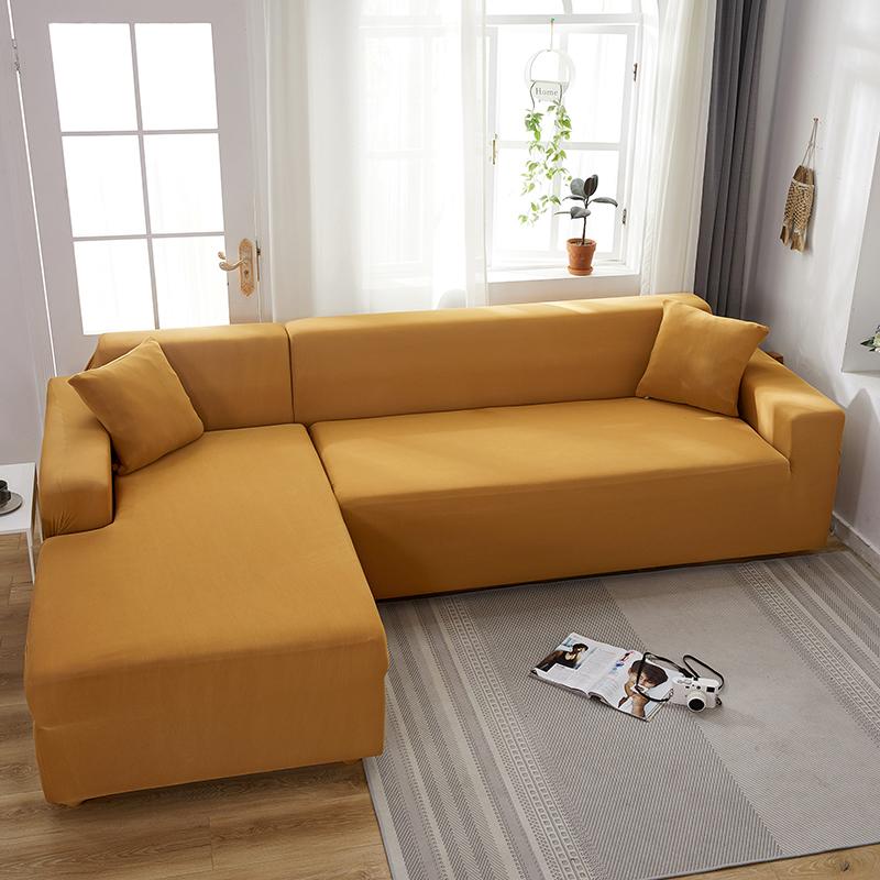 Camel Cover for a L-shaped sectional sofa 3 Camel Cover for a L-shaped sectional sofa - Image 3