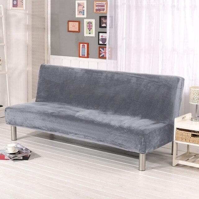 Gray Cover for a futon sofa bed 3 Gray Cover for a futon sofa bed - Image 3