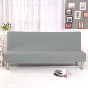 Gray Cover for a futon sofa bed