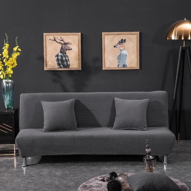 Gray Cover for a futon sofa bed 2 Gray Cover for a futon sofa bed - Image 2
