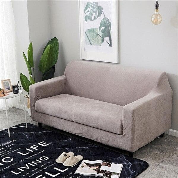Gray Velvet Cover for a sofa 1 Gray Velvet Cover for a sofa