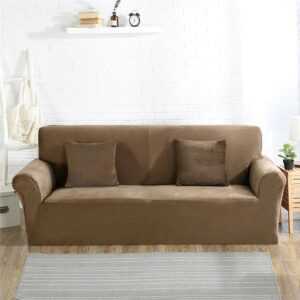 Khaki Velvet Cover for a sofa