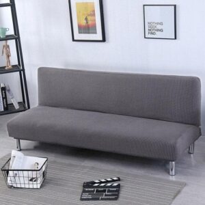Light Gray Jacquard Cover for a futon sofa bed