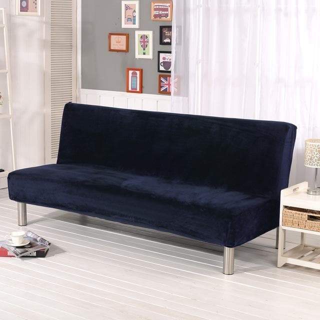 Navy Velvet Cover for a futon sofa bed 1 Navy Velvet Cover for a futon sofa bed