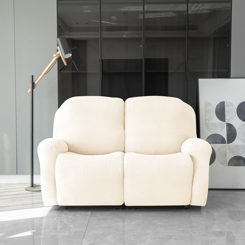 Recliner Beige Microfiber Cover for a sofa 2 Recliner Beige Microfiber Cover for a sofa - Image 2