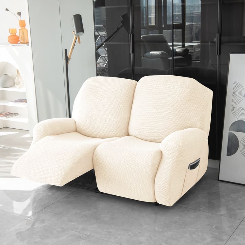 Recliner Beige Microfiber Cover for a sofa 1 Recliner Beige Microfiber Cover for a sofa