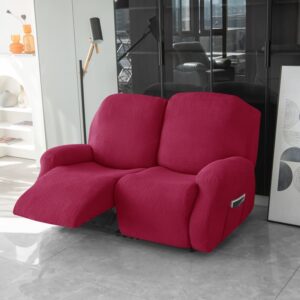 Recliner Burgundy Microfiber Cover for a sofa