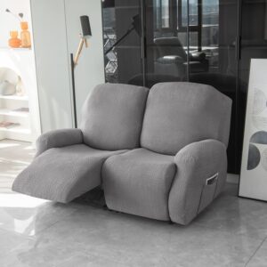 Recliner Gray Microfiber Cover for a sofa