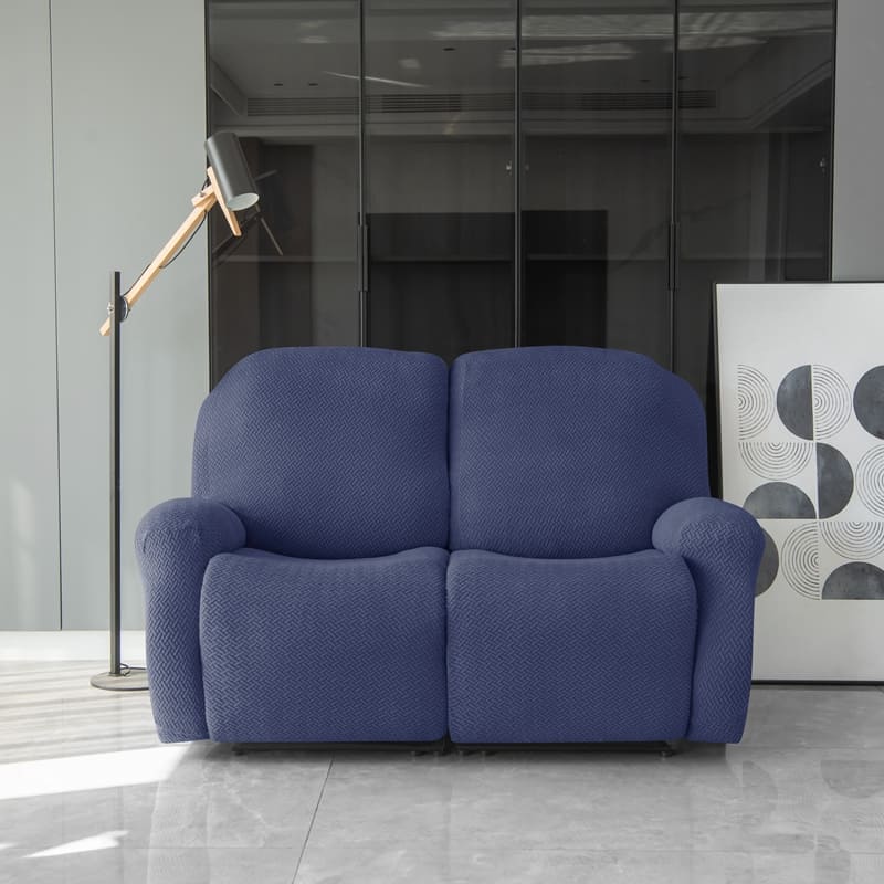 Recliner Navy Microfiber Cover for a sofa 2 Recliner Navy Microfiber Cover for a sofa - Image 2