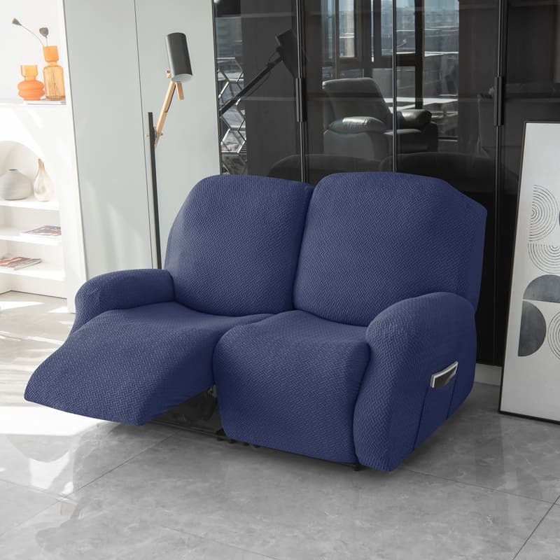 Recliner Navy Microfiber Cover for a sofa 1 Recliner Navy Microfiber Cover for a sofa