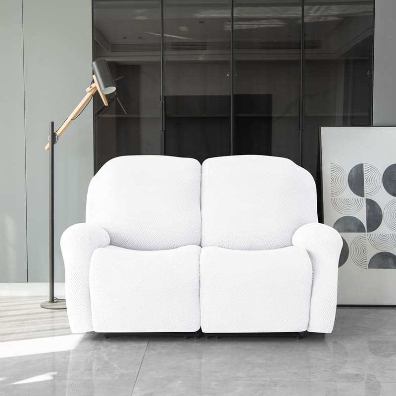 Recliner White Microfiber Cover for a sofa 2 Recliner White Microfiber Cover for a sofa - Image 2