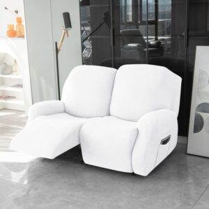 Recliner White Microfiber Cover for a sofa