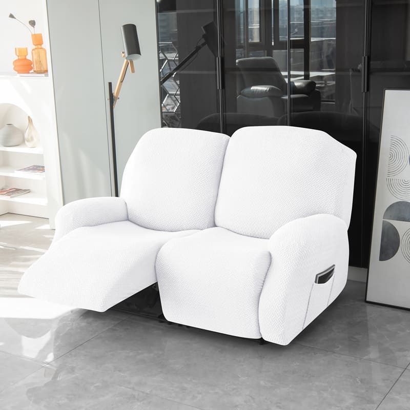 Recliner White Microfiber Cover for a sofa 1 Recliner White Microfiber Cover for a sofa