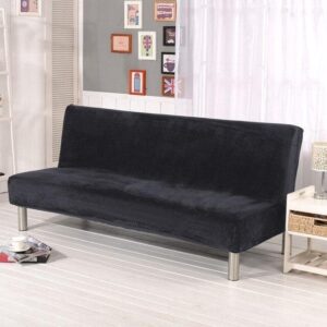 Black Velvet Cover for a futon sofa bed