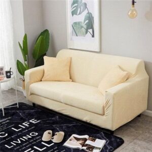 Yellow Velvet Cover for a sofa